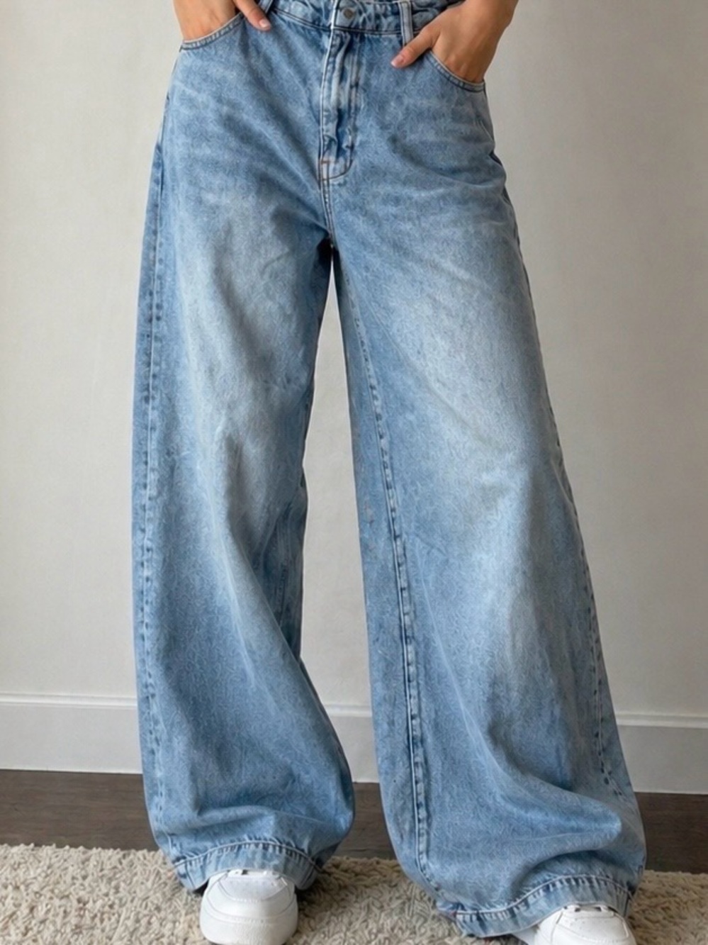 Reformation Jeans Women's 28 Blue Light Wash High Rise Wide Leg Denim 28.5" IN✅